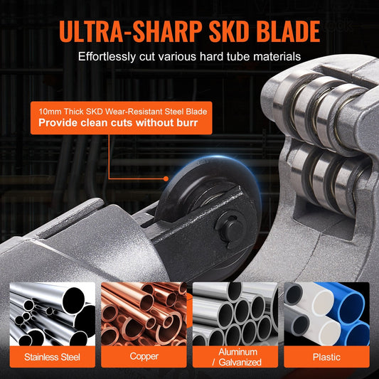 3-Piece Tubing Cutter Set: Copper, Aluminum & Plastic Pipe Tools with Deburring