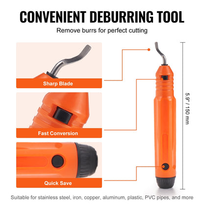 3-Piece Tubing Cutter Set: Copper, Aluminum & Plastic Pipe Tools with Deburring