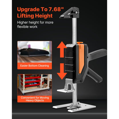 VEVOR Labor Saving Arm Jack 2 PCS 200kg Capacity 2 Modes Lifting to 195mm Black
