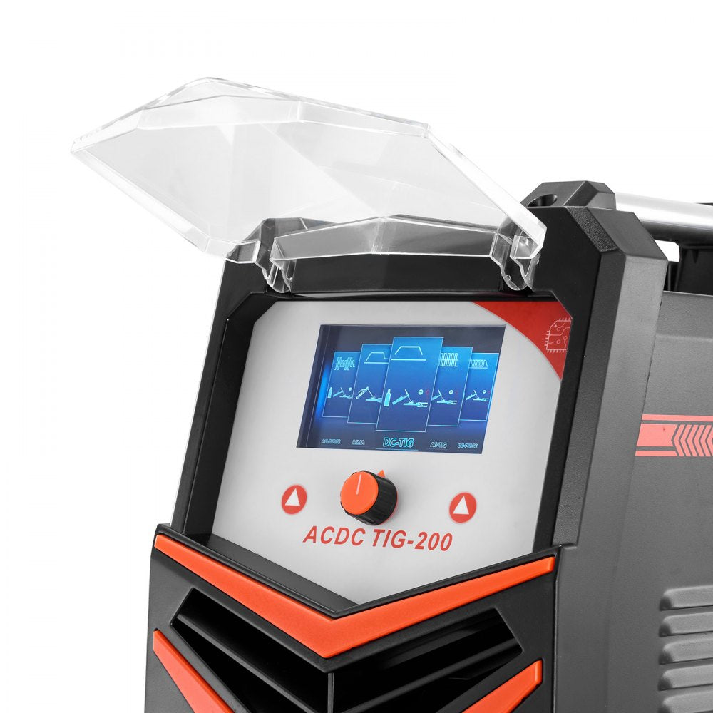 VEVOR 200A TIG Welder 6-In-1 AC/DC Welding Machine Pulse Spot MMA Stick IGBT LED