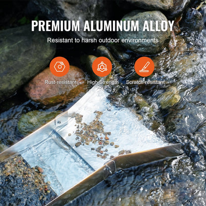 Comprehensive Gold Prospecting Kit with 1.27m Sluice Box and 23 Accessories
