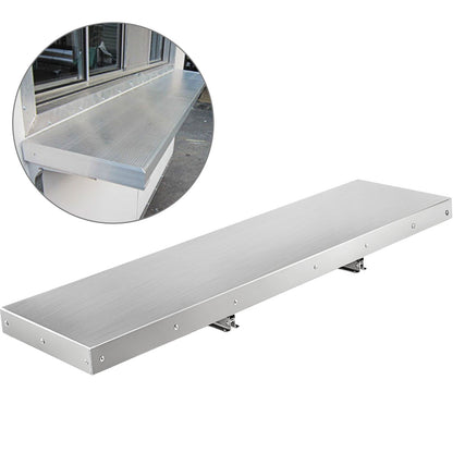 48 Inch Concession Shelf Stainless Steel Drop Down Folding Serving Food Shelf Stand