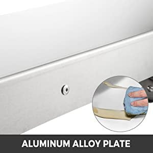 Stainless Steel Folding Serving Shelf for Concession Trailers, 1.22m x 30.5cm