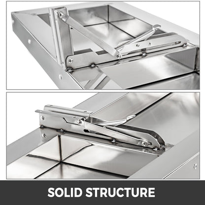 48 Inch Concession Shelf Stainless Steel Drop Down Folding Serving Food Shelf Stand