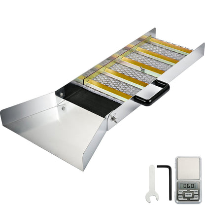 Compact Aluminum Alloy Gold Sluice Box, 0.76m Long, 3kg, Portable Design