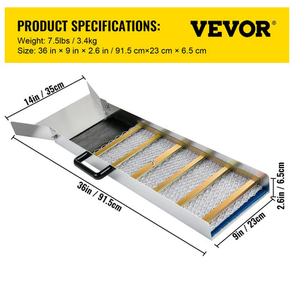 Compact Gold Prospecting Sluice Box, Aluminum Alloy, 0.9m, Lightweight Design