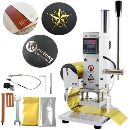 Upgraded
 Hot Foil Stamping Machine 10x13cm Bronzing Machine With Full Scale 
&
