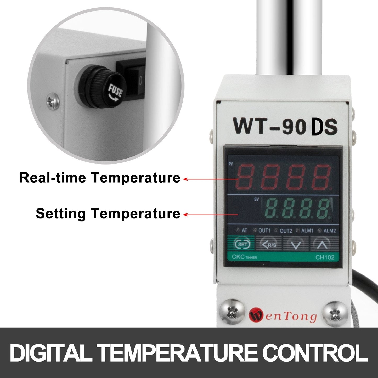 Digital Hot Foil Stamping Machine 0.1x0.13m with Temperature Control & Slider
