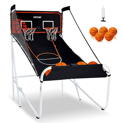 VEVOR Foldable Basketball Arcade Game, 2 Player Indoor Basketball Game, Home Dual