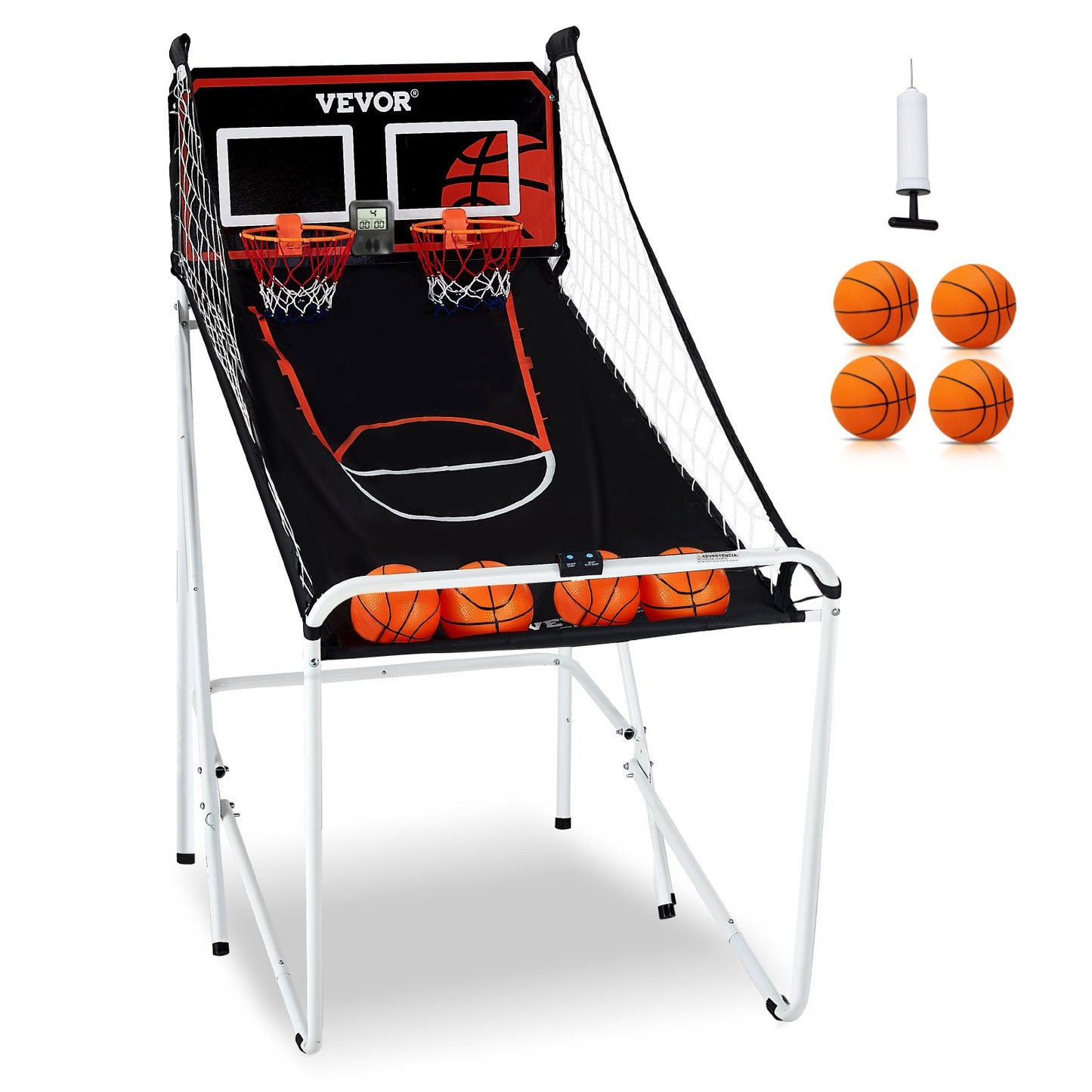 VEVOR Foldable Basketball Arcade Game, 2 Player Indoor Basketball Game, Home Dual