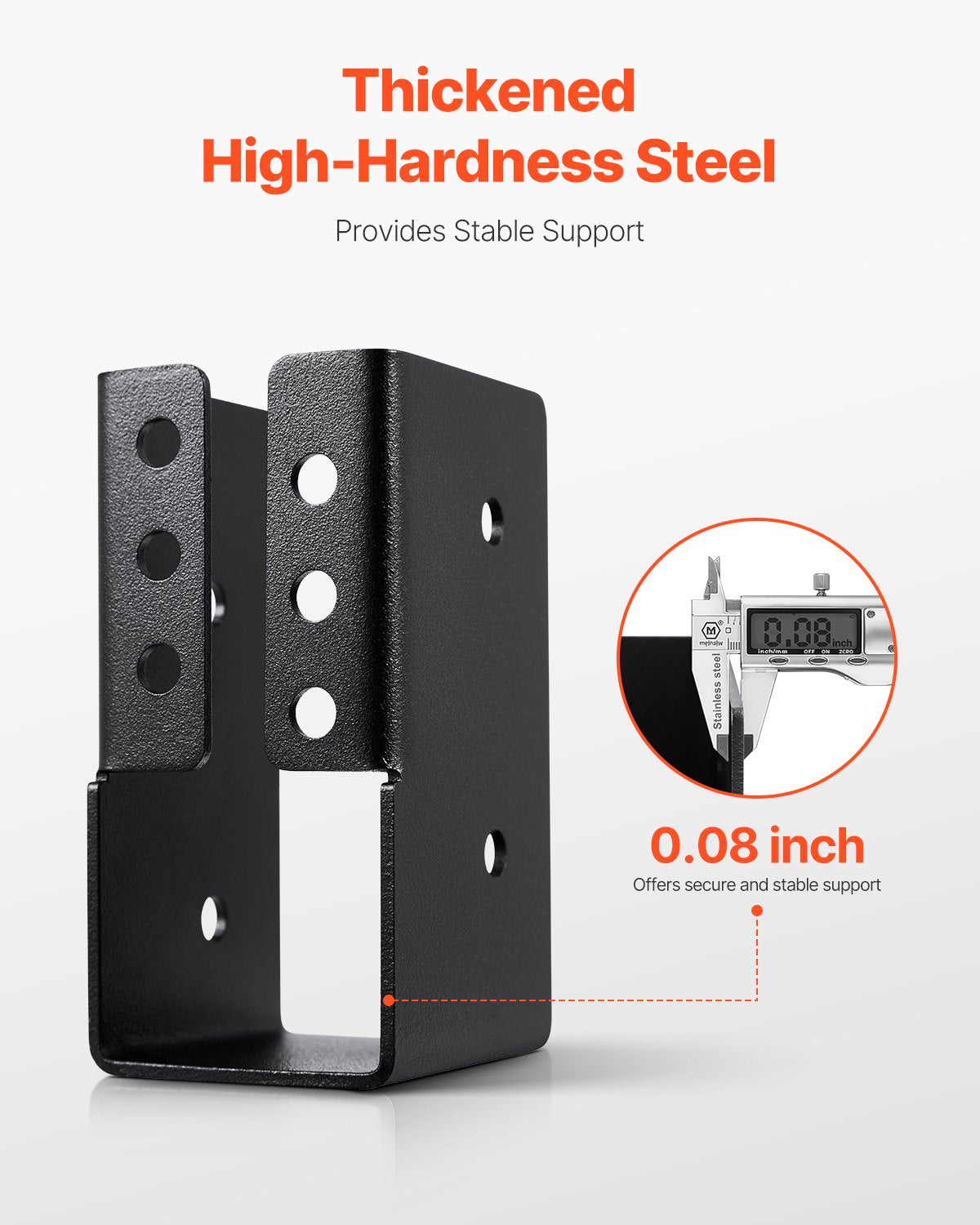 Concealed Joist Hanger, 2x4 Inch Outdoor Concealed-Flange Joist Bracket with Screws, Steel Light Joist Hangers for 1.93 x 3.62 Inch / 49 x 92 mm Beam, Swing, Fence, Wooden Slides, 12 Pcs