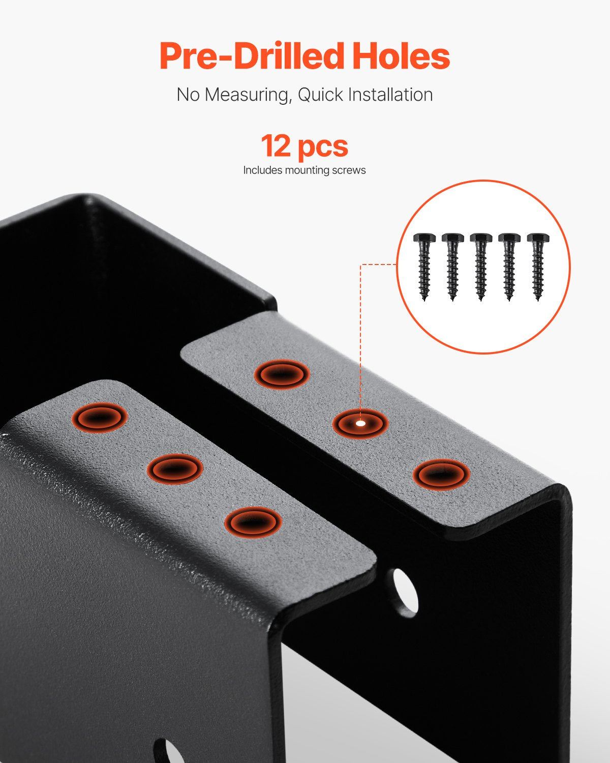 Concealed Joist Hanger, 2x4 Inch Outdoor Concealed-Flange Joist Bracket with Screws, Steel Light Joist Hangers for 1.93 x 3.62 Inch / 49 x 92 mm Beam, Swing, Fence, Wooden Slides, 12 Pcs