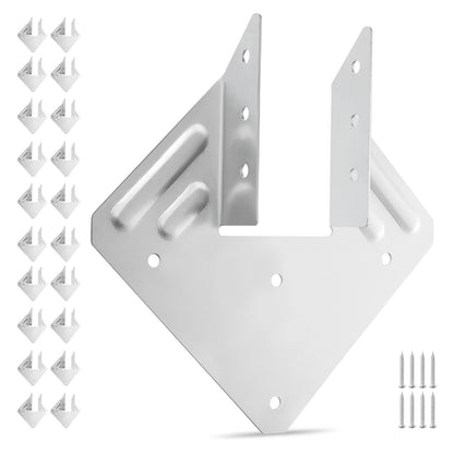Hurricane Ties for Rafter, Inner Size 5.31x1.57x2.48 in / 135x40x63 mm, Heavy Duty Hurricane Straps, Heavy Duty Rafter Ties Brackets Joist Hangers for Roof Beam Wooden Construction, 25 Pcs