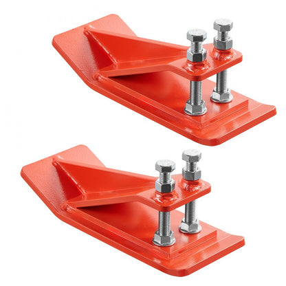 Tractor Bucket Protector, 2PCS Heavy Duty Steel Bucket Edge Protectors, Edge Tamer Anti-Skid Device with Double Hexagon 