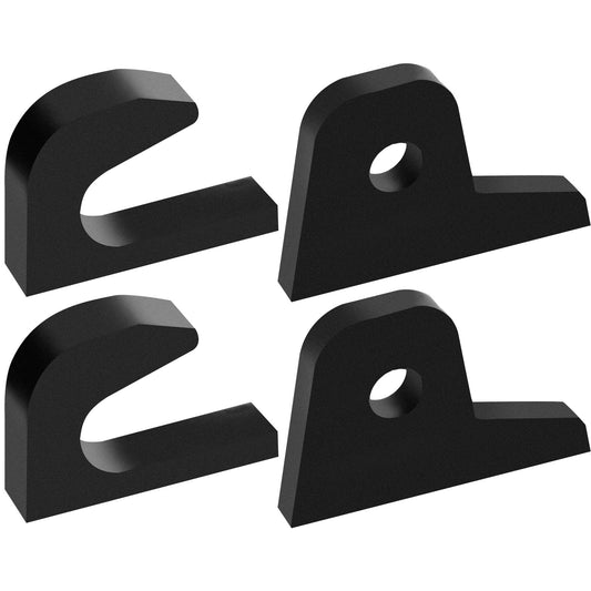 VEVOR Loader Bucket Forks 1 1/4\" Thick Hook Brackets Tach Weld on Loader Tractor