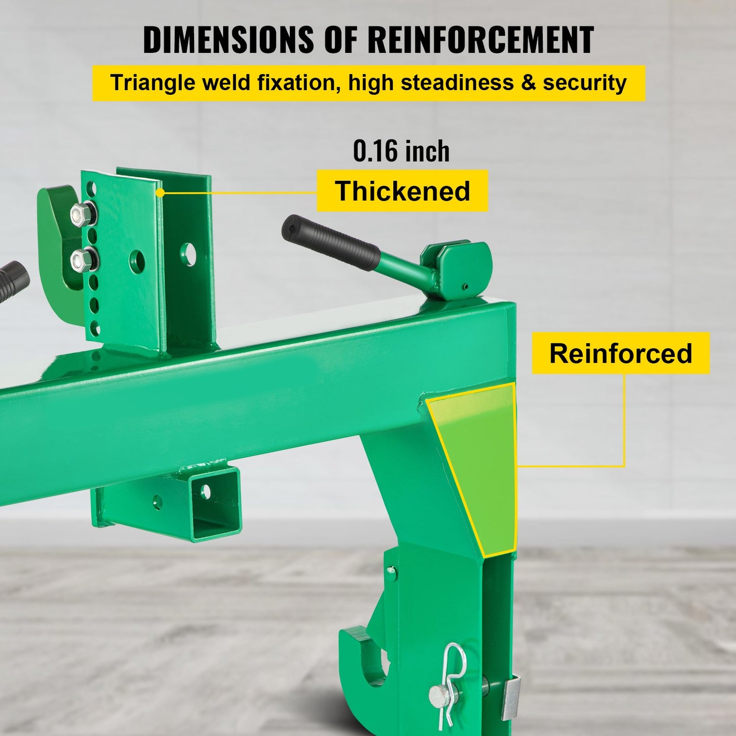 VEVOR 3-Point Quick Hitch Tractor Quick Hitch Fit for Category 1 & 2 Tractors