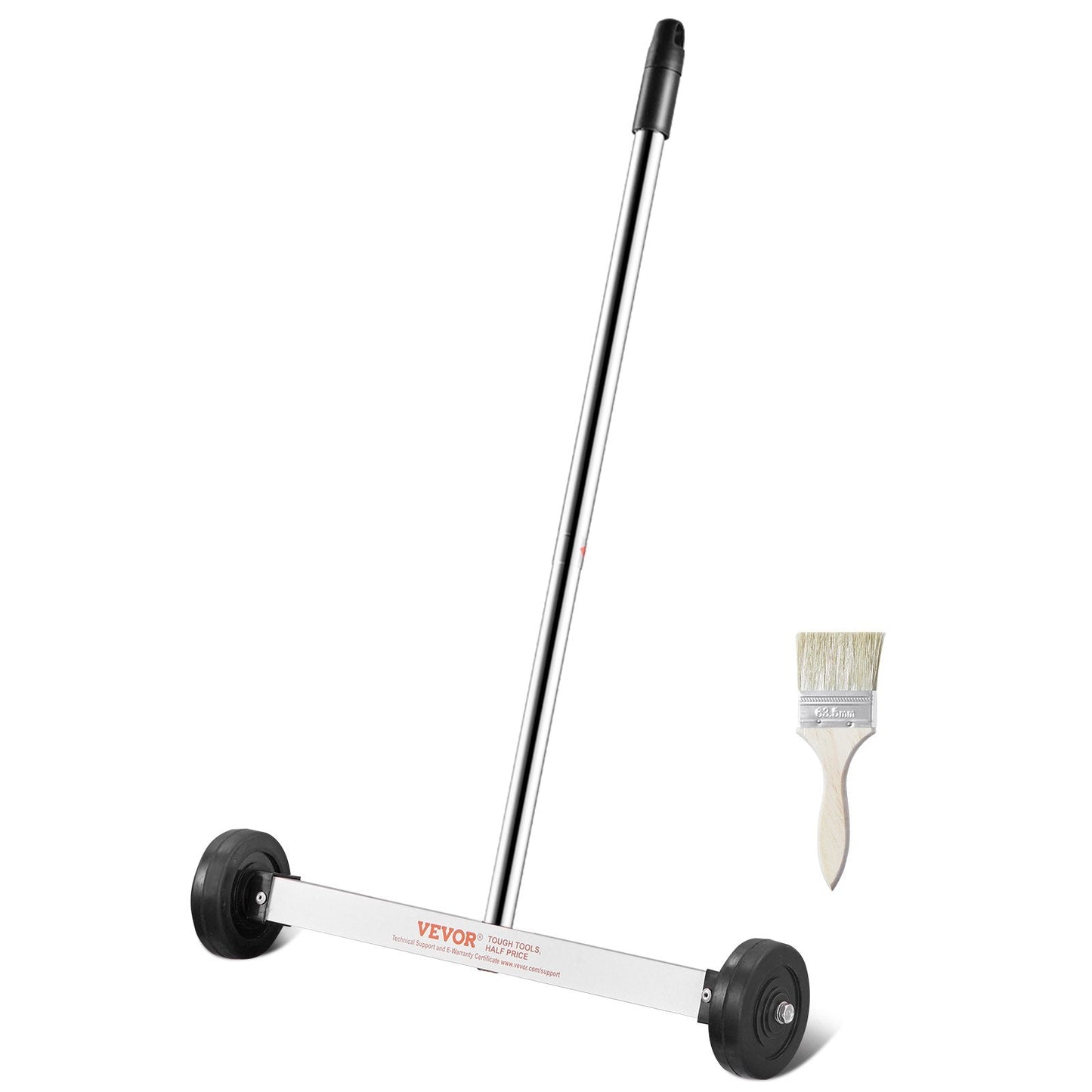 Magnetic Sweeper with Wheels, Adjustable Handle, 1.01 kg Capacity, 0.39m Wide