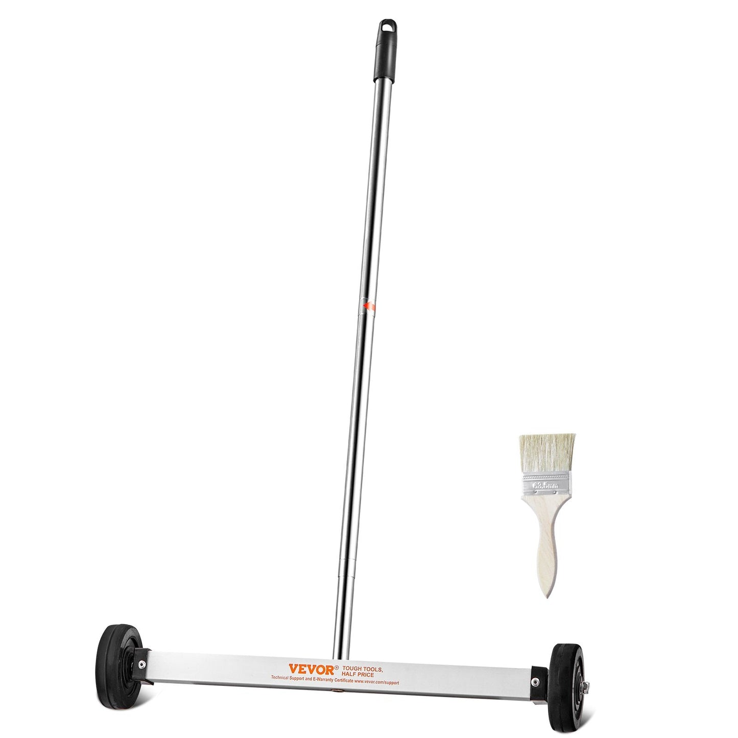 Magnetic Sweeper with Wheels, Adjustable Handle, 4.5 kg Capacity, 0.38 m Width