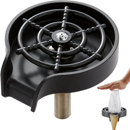 360° Rotating Glass Rinser with 10 Jets for Kitchen Sink, Durable & Efficient