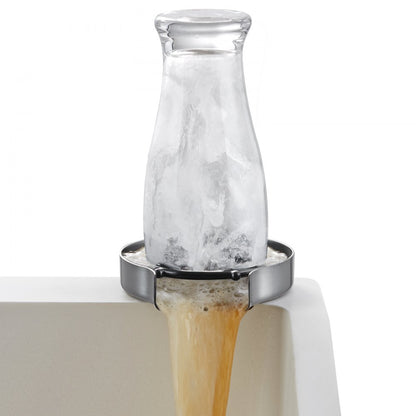 VEVOR Glass Rinser 10-Hole 360° Rotating Stainless Steel Washer ABS Cup Holder