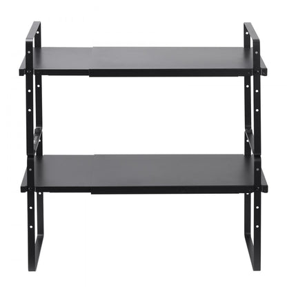 VEVOR 2 Tier Cabinet Organizer Shelf Counter Shelves Steel Storage Spice Rack
