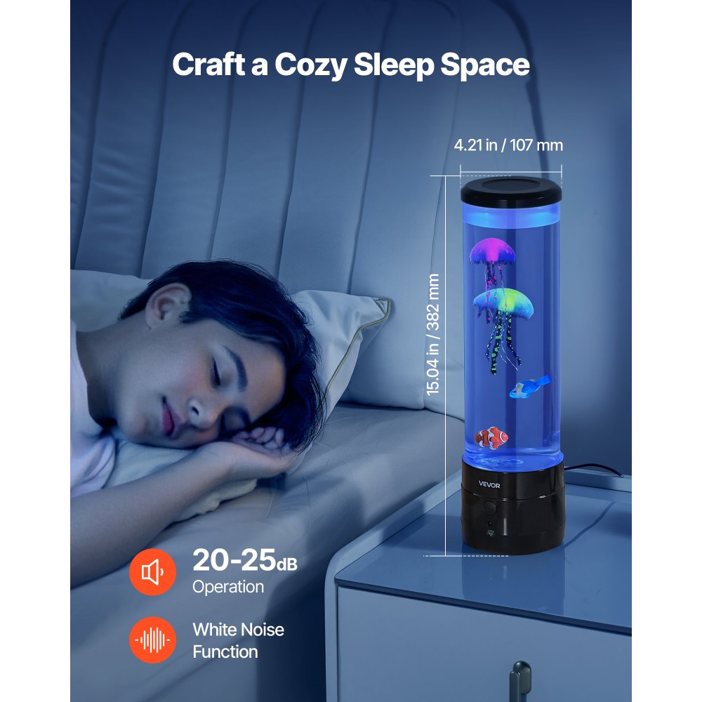 Sensory Bubble Tube Lamp 16 Remote-controlled Color Water Fish Lamp