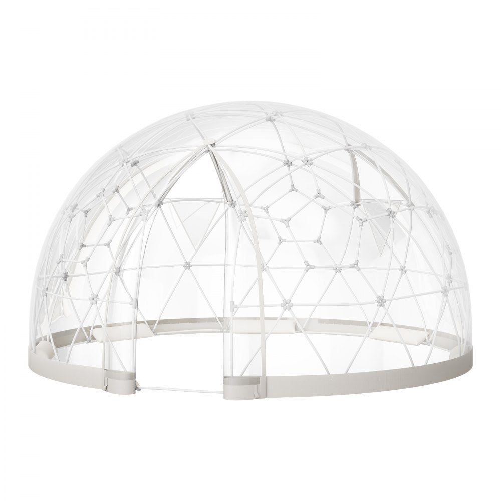 3.6 x 2.2 m Garden Bubble Tent for 4-7 Person Outdoor Clear Geodesic Dome