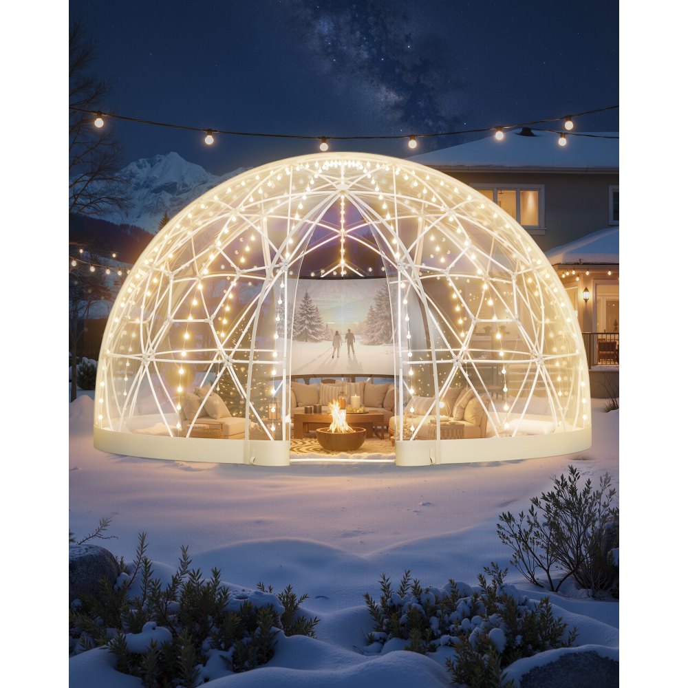 4.5x2.7 m Garden Bubble Tent for 10-14 Person Outdoor Clear Geodesic Dome