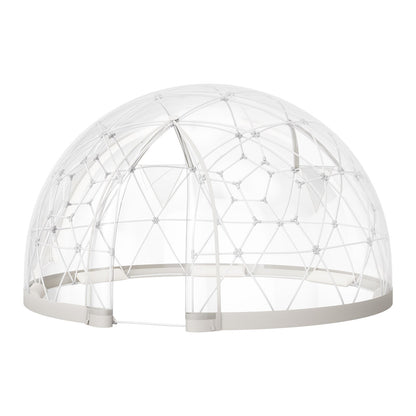 Garden Dome Tent, 2.9 x 1.75 m Outdoor Clear Bubble Tent for 2-4 Person, Weatherproof Geodesic Dome Greenhouse with Window, PVC Igloo Tents for Backyard Patios Camping Party Wedding
