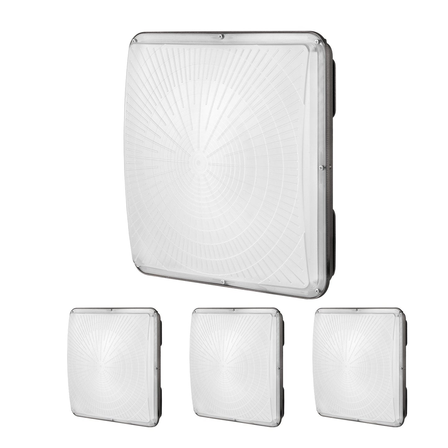 4-Pack 150W LED Canopy Lights, 16500LM, 5000K, IP65 Waterproof, Outdoor Lighting