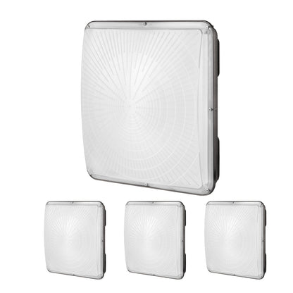 4-Pack 150W LED Canopy Lights, 16500LM, 5000K, IP65 Waterproof, Outdoor Lighting