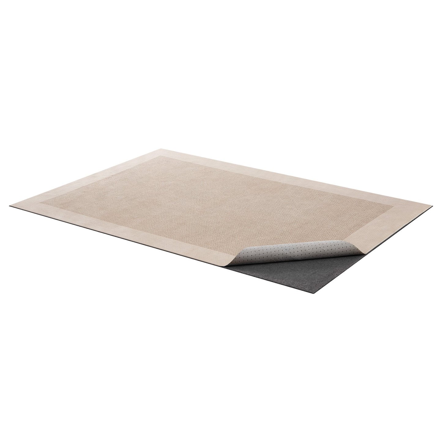 Rug Pad 1.52 x 2.13 m, Non-slip Carpet Area Pad, Rug Mat Padding with Dual Surface Felt Cushion & Rubber Gripper, Hardwood Floor Protection for All Floors, Finishes, Keeps Carpets in Place