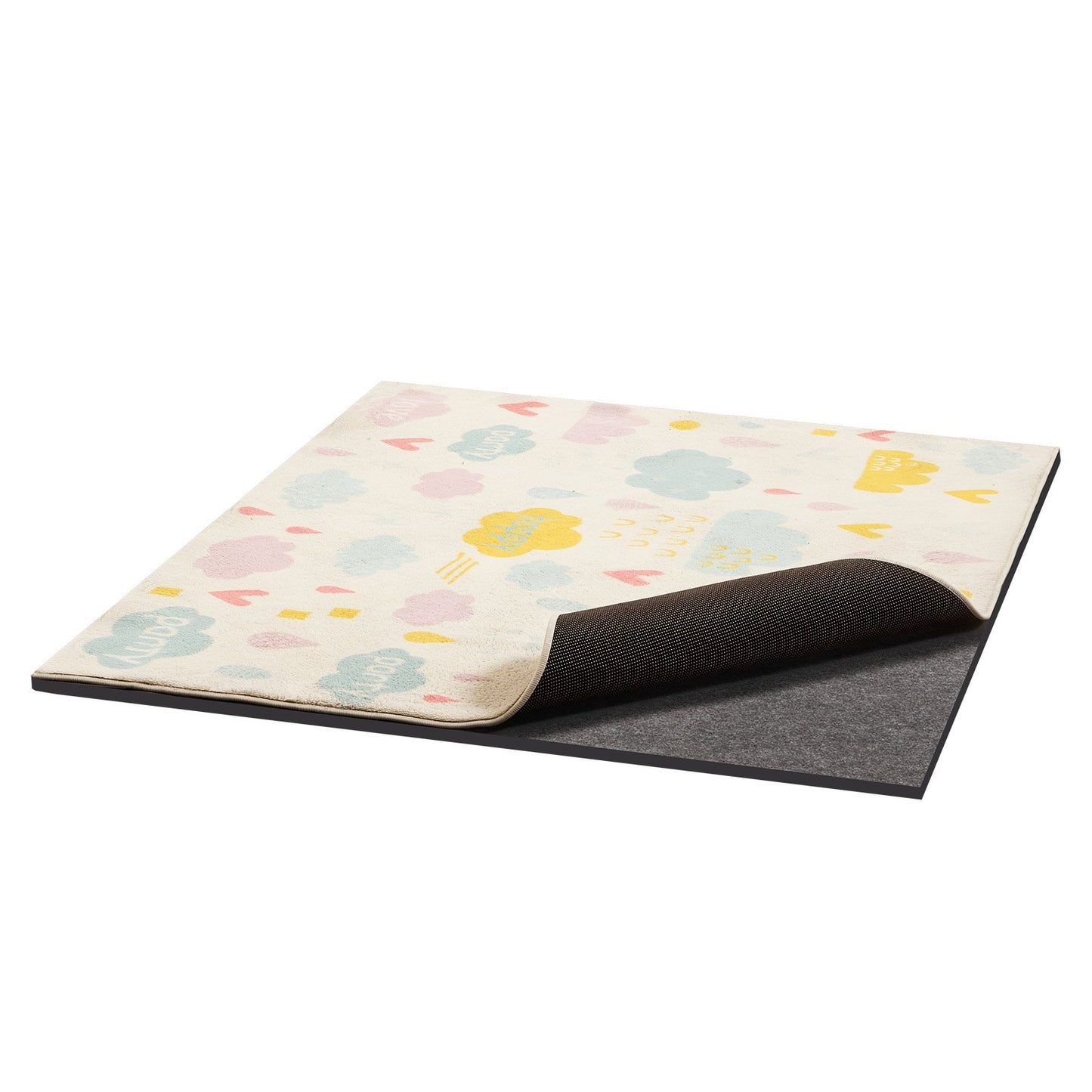 Rug Pad 2.44 x 1.52 m, Non-slip Carpet Area Pad, Rug Mat Padding with Dual Surface Felt Cushion & Rubber Gripper, Hardwood Floor Protection for All Floors, Finishes, Keeps Carpets in Place