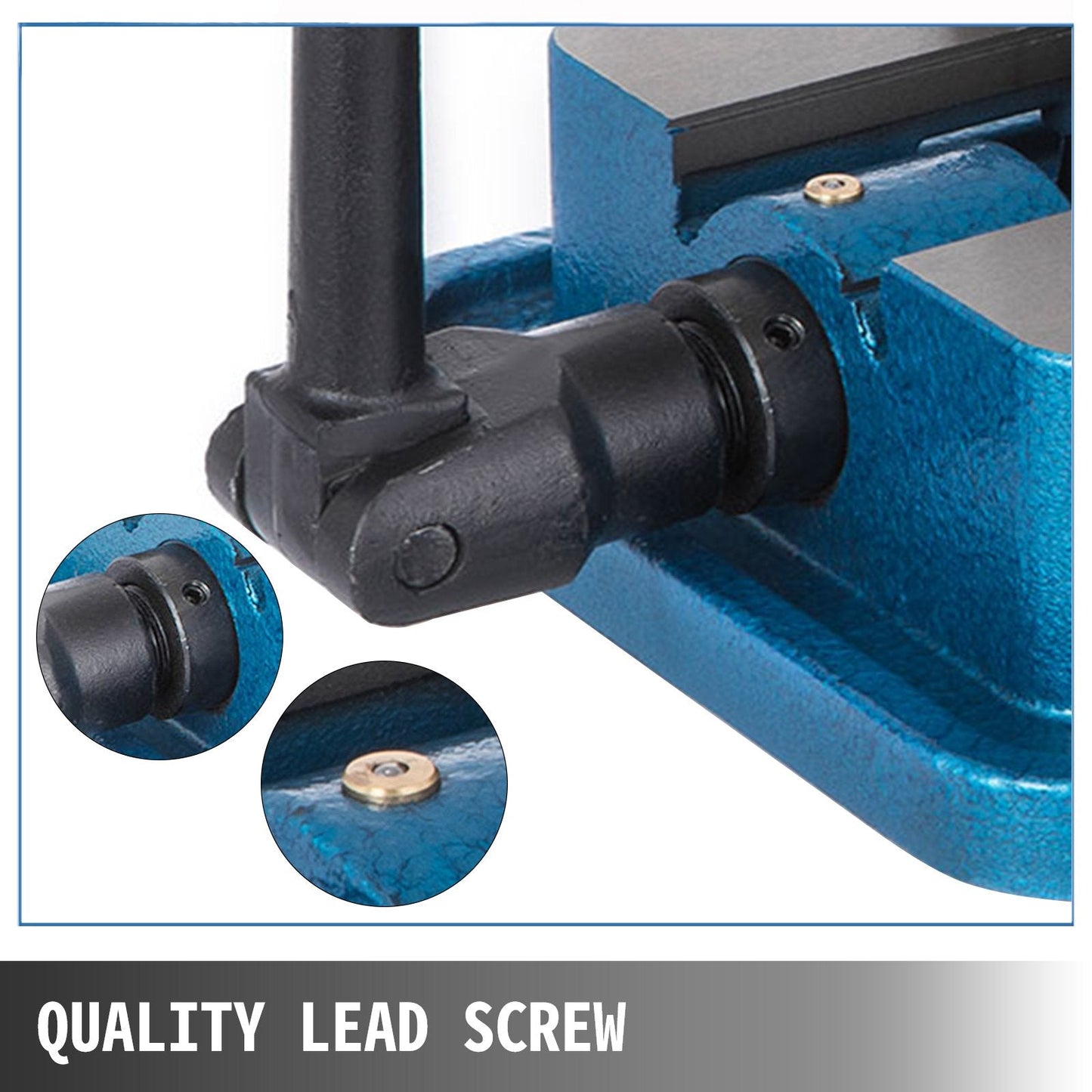 Heavy Duty 0.08m Milling Vise with 360° Swivel Base and 15 KN Clamping Force