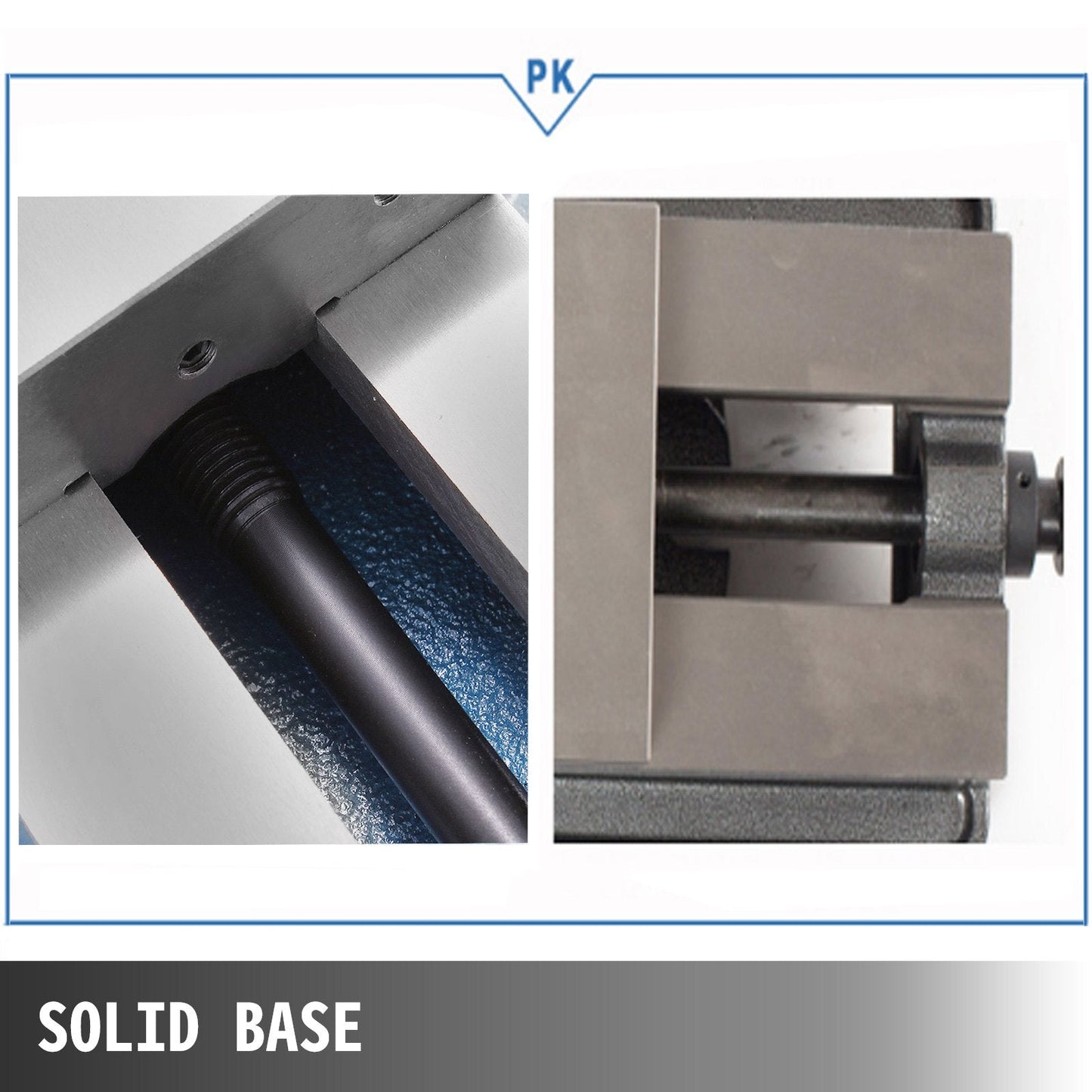 Precision Milling Vise with 125mm Jaw Width and 360° Swivel Base