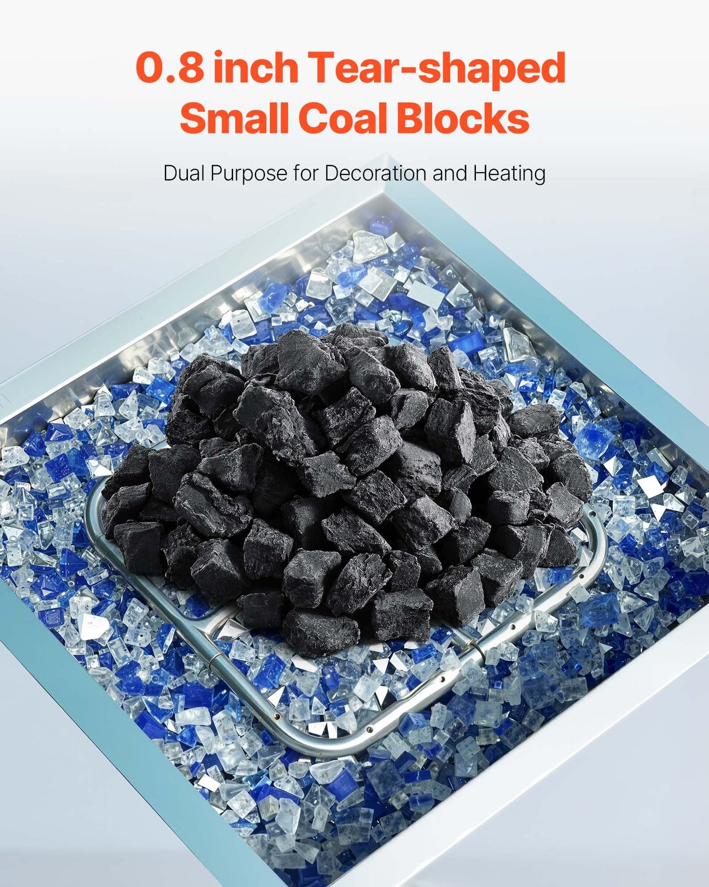 Lava Rocks, 20.32-30.48 mm Fire Stones Lava Rocks For Fire Pit, Reusable Fire Pit Stones Indoor and Outdoor Use, Decorative Firepit Stone for Propane/Gas Fireplace,Stove,Courtyard,Camping
