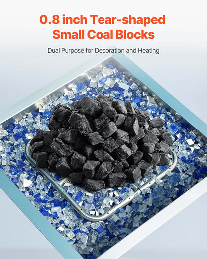 Lava Rocks, 20.32-30.48 mm Fire Stones Lava Rocks For Fire Pit, Reusable Fire Pit Stones Indoor and Outdoor Use, Decorative Firepit Stone for Propane/Gas Fireplace,Stove,Courtyard,Camping