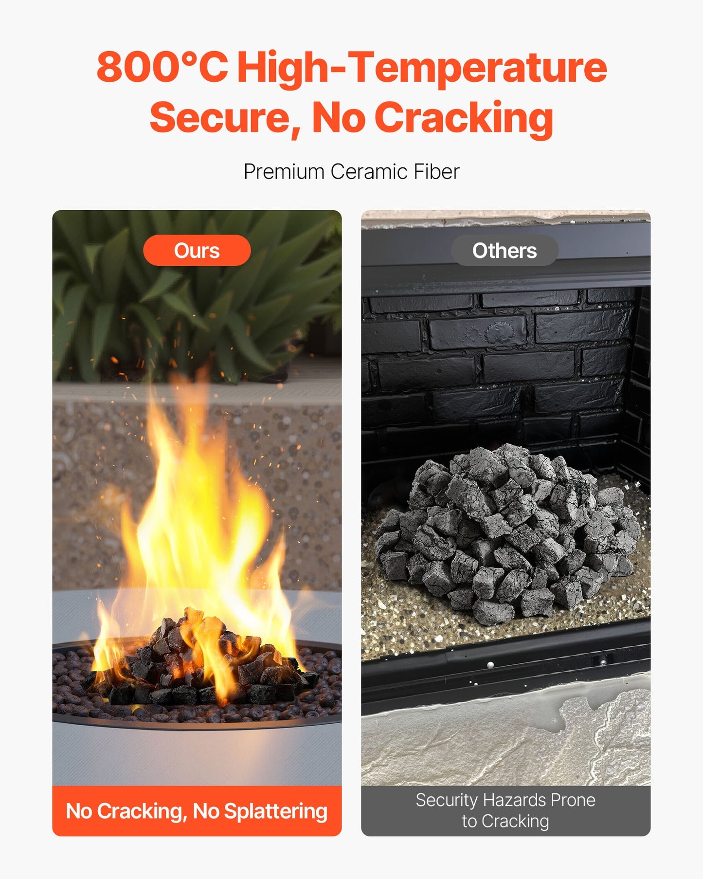 Lava Rocks, 20.32-30.48 mm Fire Stones Lava Rocks For Fire Pit, Reusable Fire Pit Stones Indoor and Outdoor Use, Decorative Firepit Stone for Propane/Gas Fireplace,Stove,Courtyard,Camping
