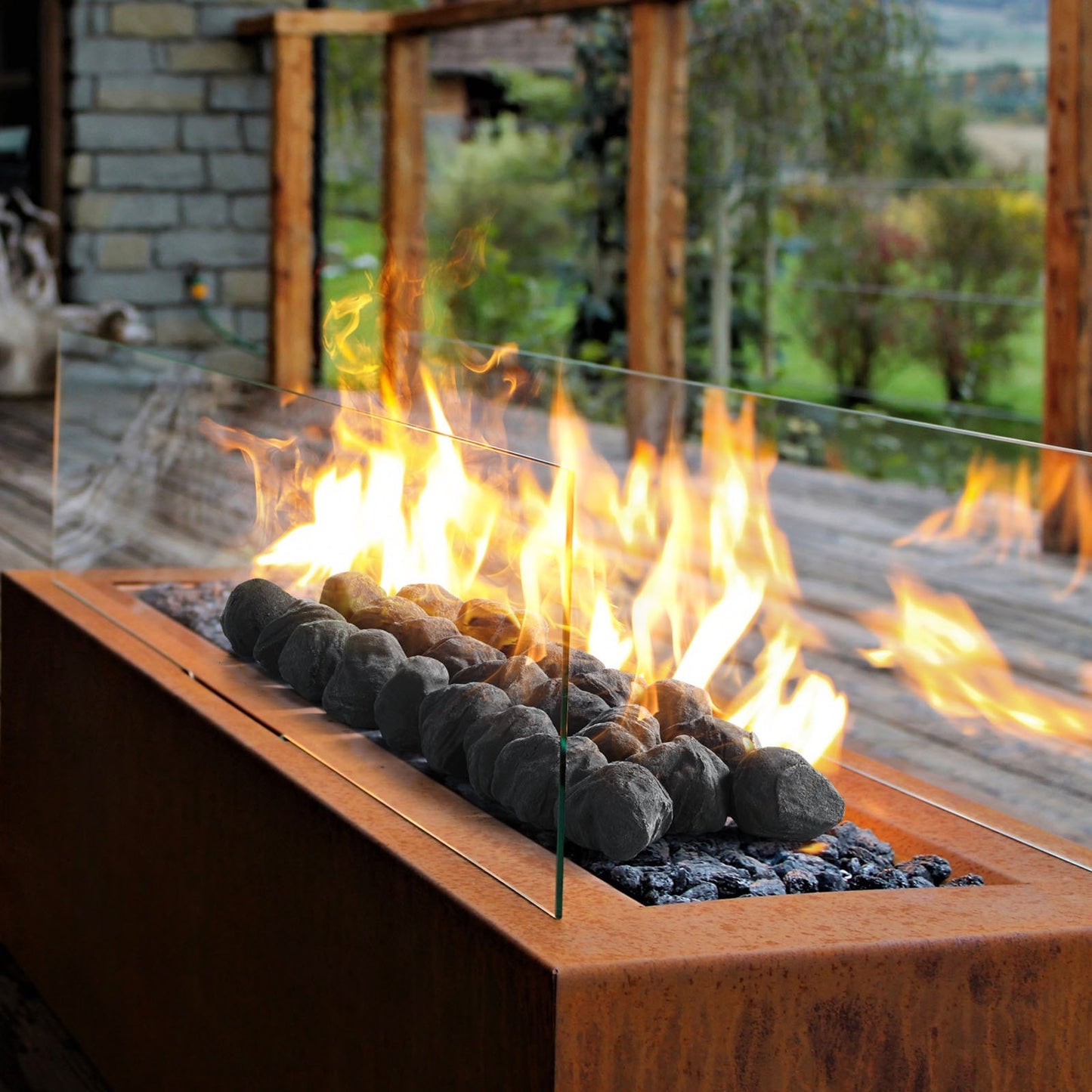 Lava Rocks, 30.48-50.8 mm 25 Pcs Fire Stones Lava Rocks For Fire Pit, Reusable Fire Pit Stones Indoor & Outdoor Use,Decorative Firepit Stone for Propane/Gas Fireplace,Stove, Courtyard,Camping