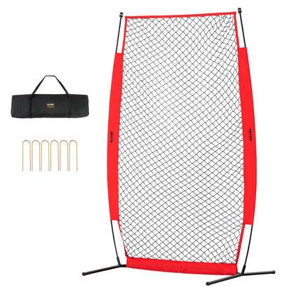 Baseball & Softball Pitching Safety Screen, 2.1x1.2m, Portable with Carry Bag
