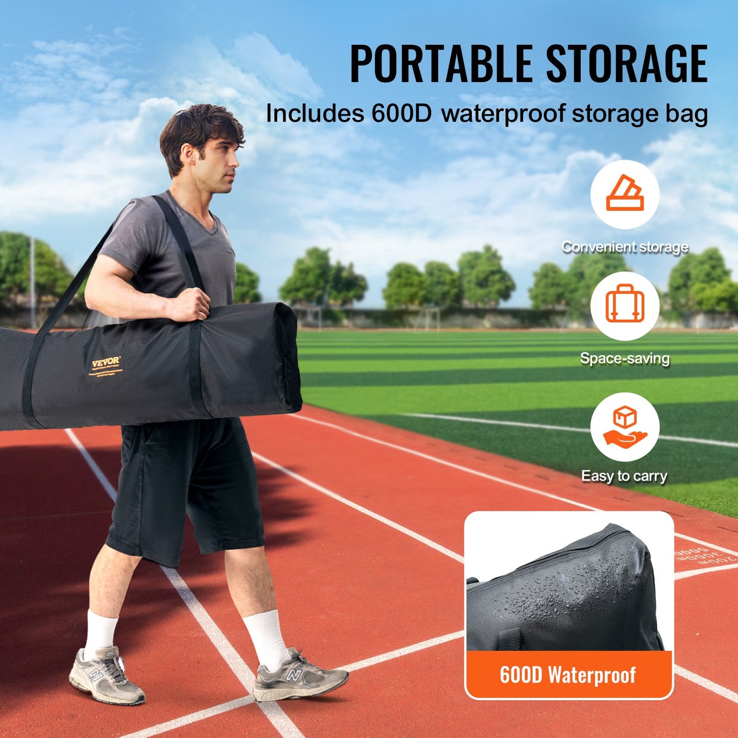 VEVOR I Screen Baseball for Batting Cage, 7x4 ft Baseball Softball Safety Screen,