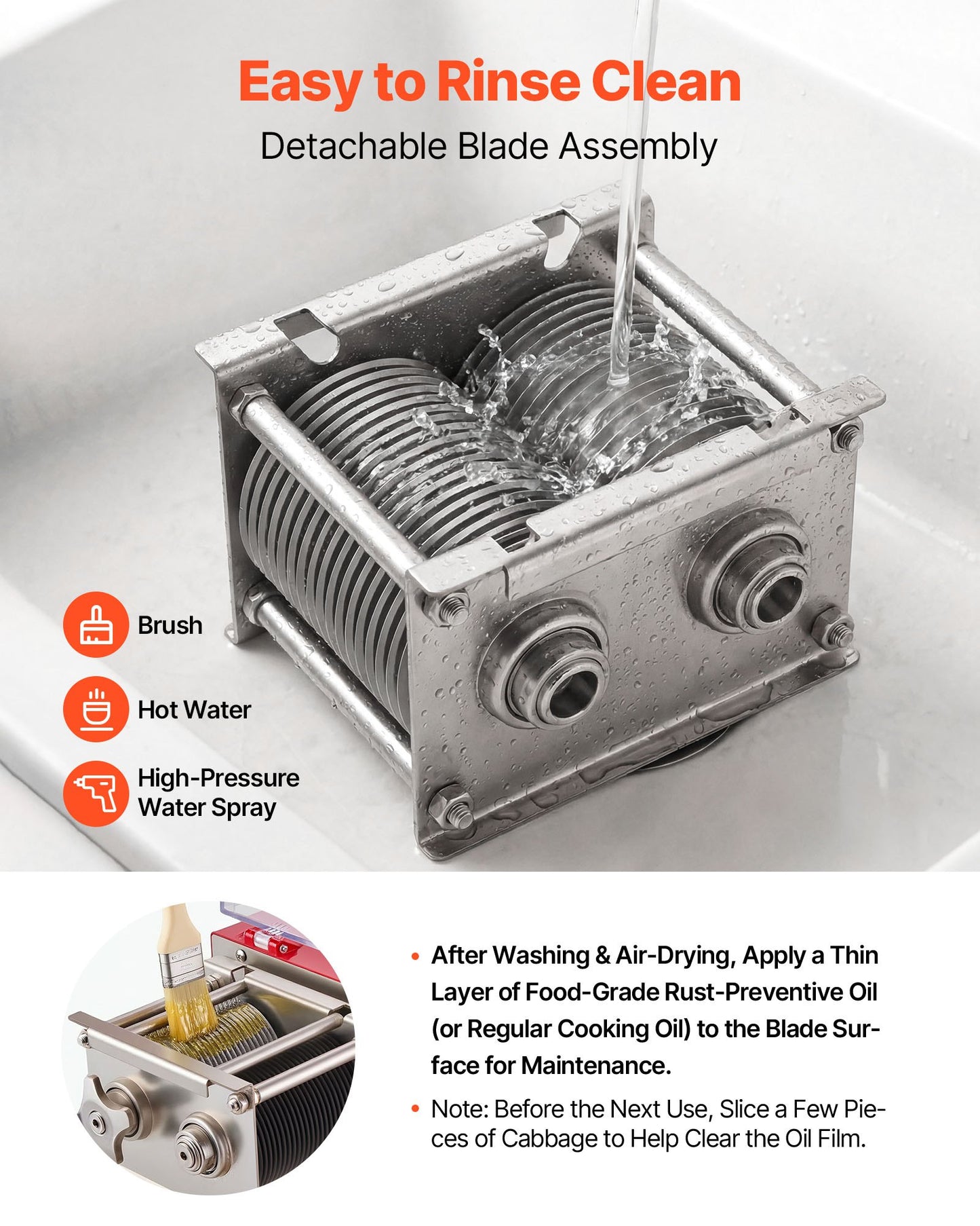 Meat Cutting Machine, 850W Commercial Slicer, 5mm Heavy Duty Stainless Steel Blade Shredder for Boneless Meat Soft Vegetables, Electric Food Slicers for Kitchen Restaurant Supermarket