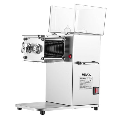 Meat Cutting Machine, 850W Commercial Slicer, 5mm Heavy Duty Stainless Steel Blade Shredder for Boneless Meat Soft Vegetables, Electric Food Slicers for Kitchen Restaurant Supermarket