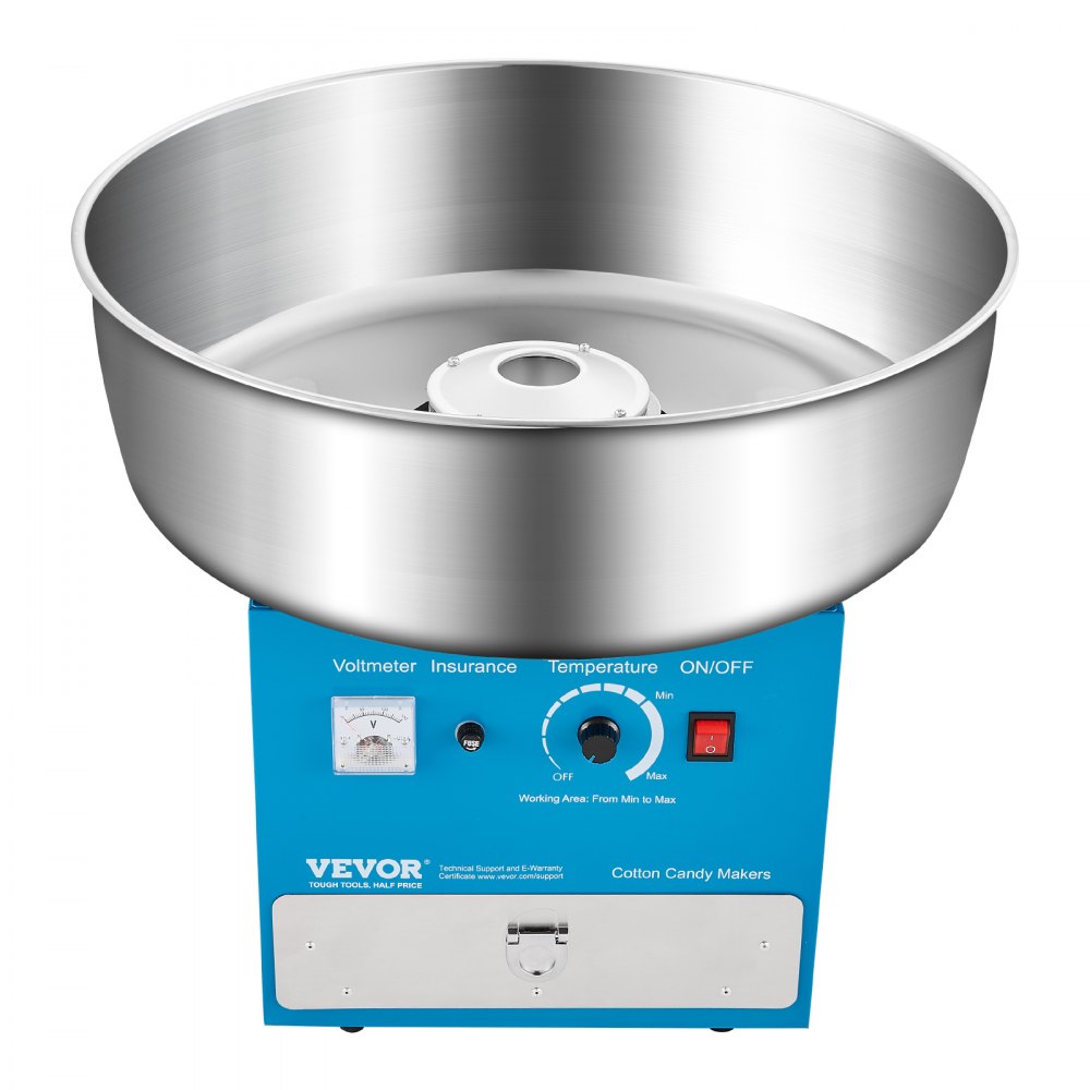 VEVOR Commercial Cotton Candy Machine Sugar Floss Maker 1000W for Party Blue