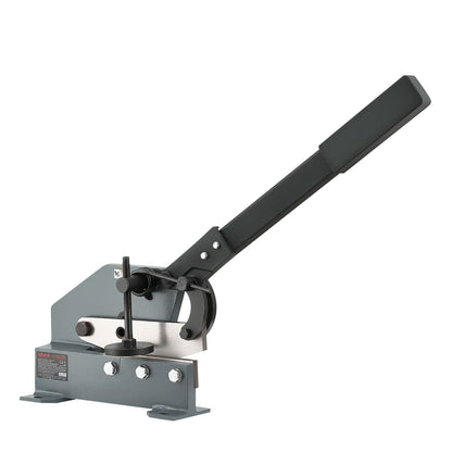 Sheet Metal Shear, 155 mm Manual Hand Plate Shear, Heavy Duty Mounting Type Sheet Cutter with Solid Steel Frame, High Precision, Extended Handle for Cutting Steel, Copper, Rebar, and Aluminum