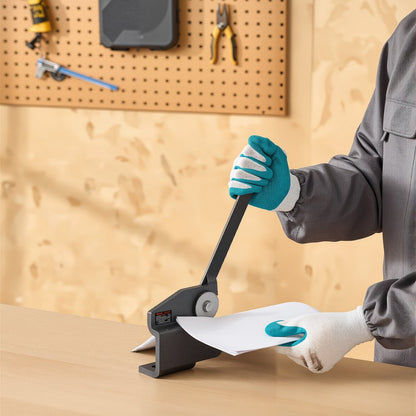 Sheet Metal Shear, Throatless Rotary Hand Shear, 16 Gauge Mild Steel Sheet Cutter with 1.5 mm Capacity, with Solid Const