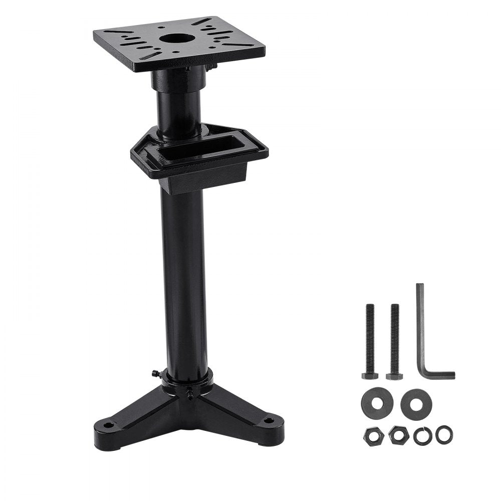 VEVOR Bench Grinder Stand Grinder Vise Floor Pedestal 27 x 27 cm Mounting Plate