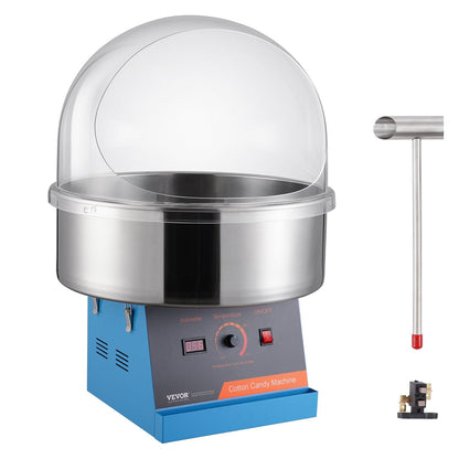 Electric Cotton Candy Maker, 1000W, Stainless Steel, Blue, for Parties & Events
