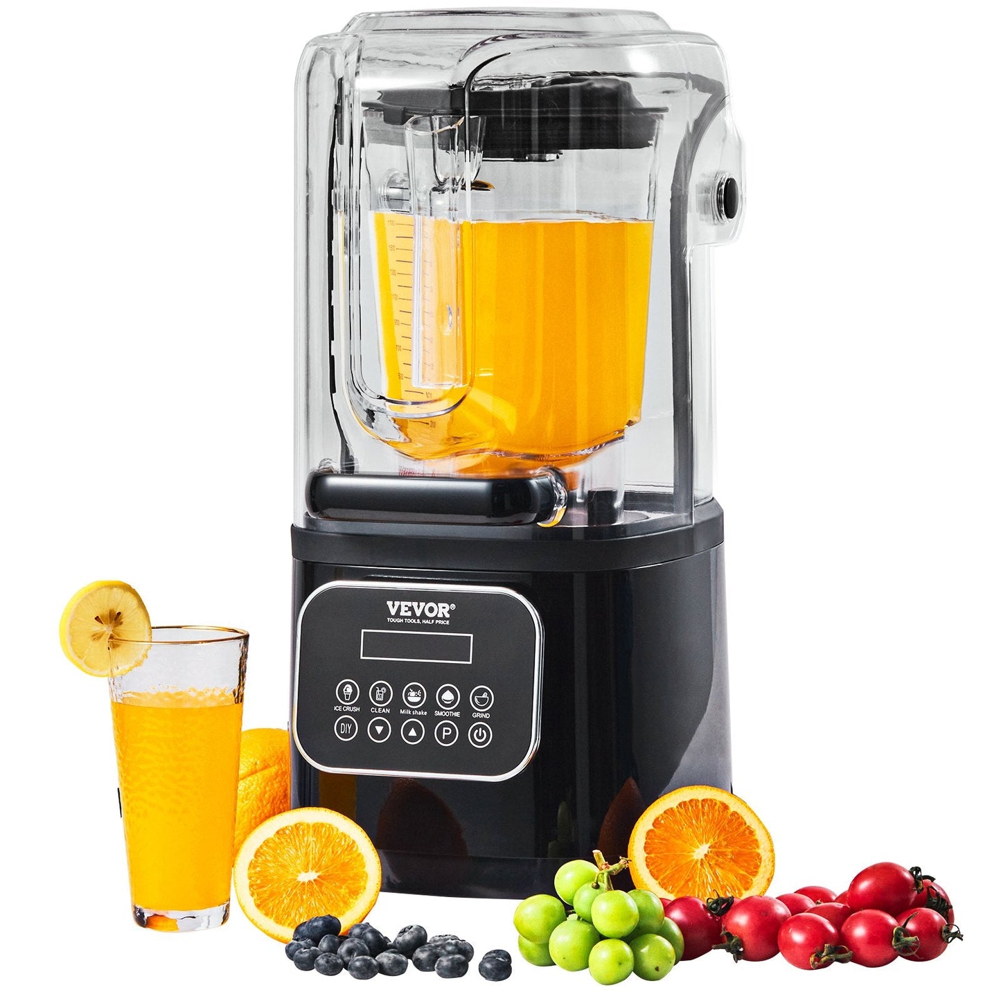 Professional 2L Blender with Shield, 9 Speeds & 5 Functions, Quiet & Durable
