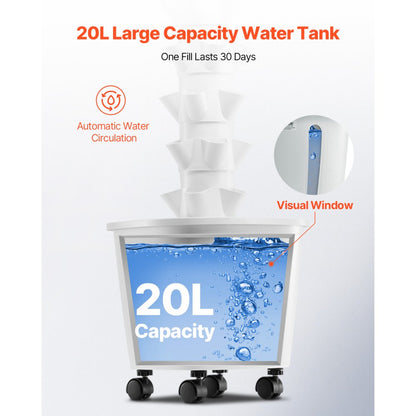 VEVOR Hydroponic Growing System 30 Pods Smart Hydroponic Tower Water Circulation